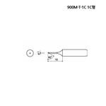 HAKKO Soldering Tips 900M-T-1C, Tip for the 900M/907
